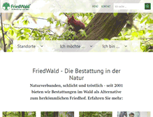 Tablet Screenshot of friedwald.de